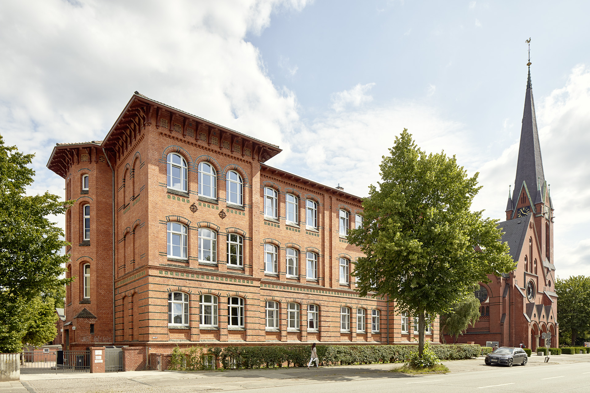 denkmalgeschütztes Gebäude Studentenwohnheim Lübeck 'Alte Schule'