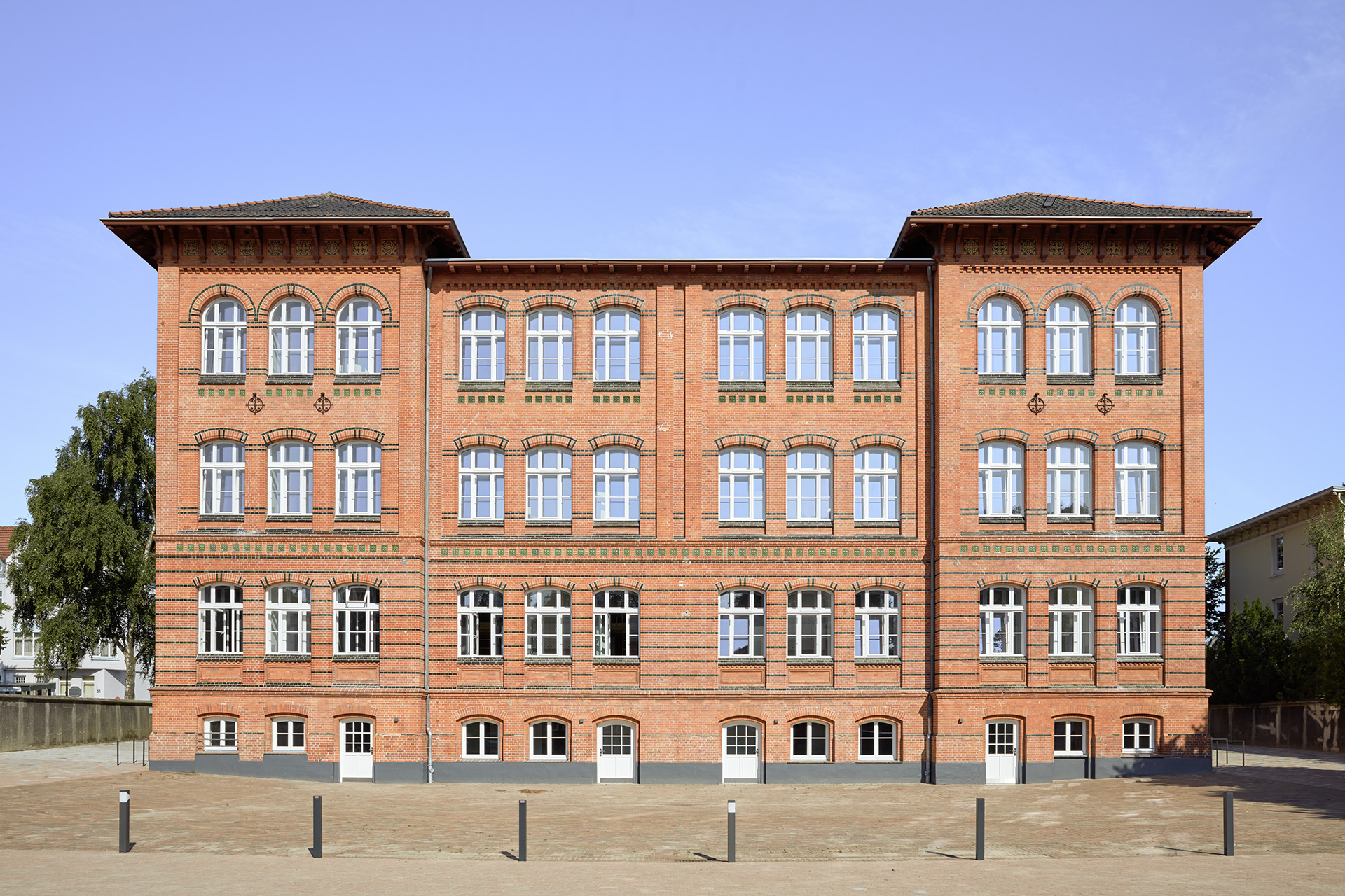Alte Schule Lübeck Wohnraum für Studenten: Fassade Rückseite